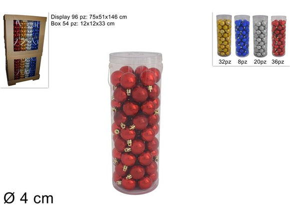 PALLE 4CM 54PZ COL ASS IN DISPLAY 3A54E03/MG,MR,MS,MB