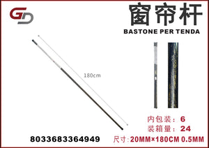 BASTONE PER TENDA 20MM*180CM 0,5MM 1/6PZ. CT24