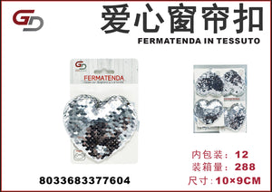 FERMATENDA IN TESSUTO 10*9CM 1/12PZ. CT288