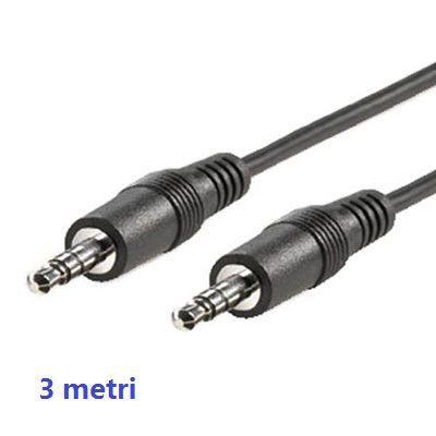 CAVO AUDIO JACK3.5MM M/M 3MT