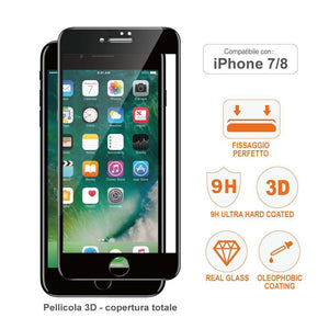 PGM-616 PELLICOLA IN VETRO T.3D PER CELLULARE 7/8