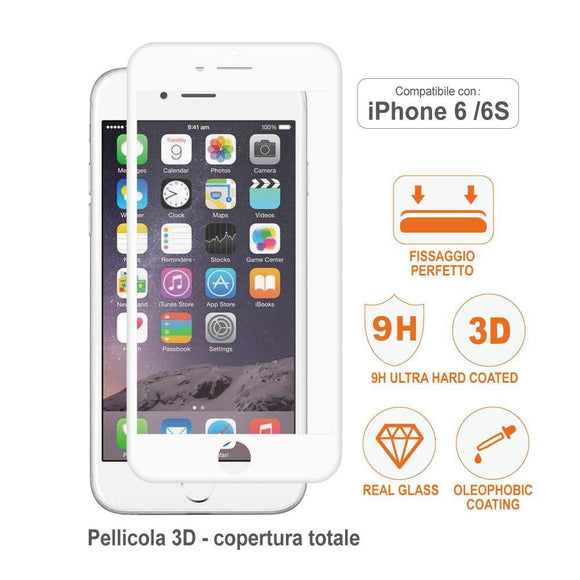 PGM-621 PELLICOLA IN VETRO T.3D PER CELLULARE 6/6S