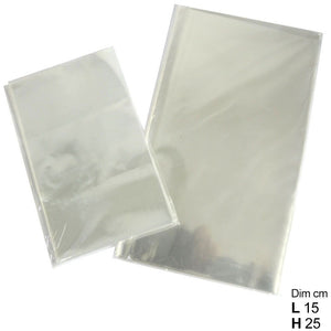SACCHETTI TRASPARENTI 15X25 CM 50 PZ