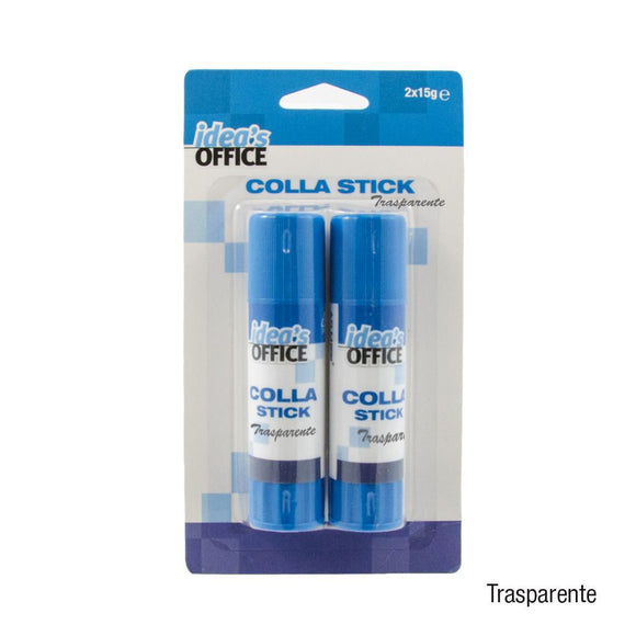 COLLA STICK 2 PZ 15 GR TRASPARENTE