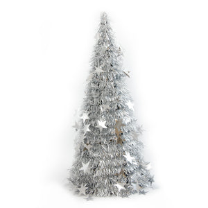 ALBERO GHIRLANDA 48CM ARGENTO