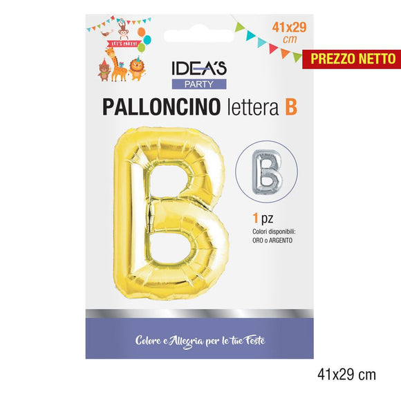 PALLONCINO B 41x29CM ORO/ARGENTO ASSORTITO