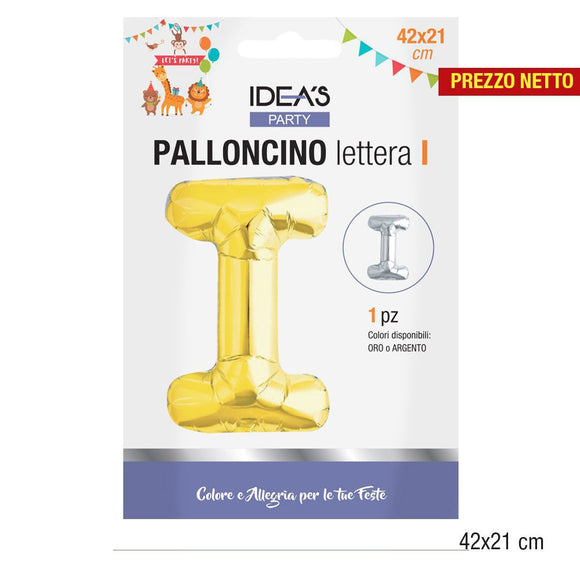 PALLONCINO I 42x21CM ORO/ARGENTO ASSORTITO