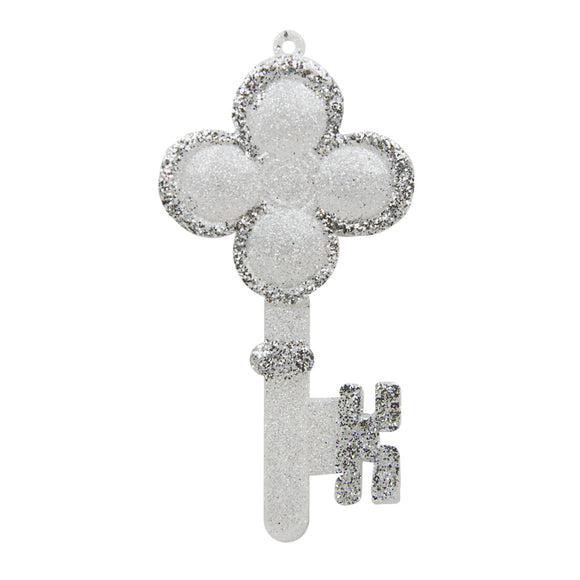 CHIAVE GLITTER WHITE CM.7X1X14