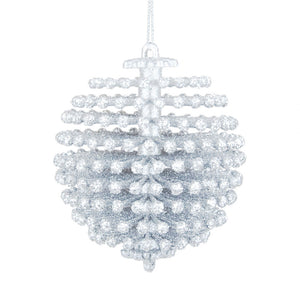 PALLINA GLITTER WHITE CM.9X9X10