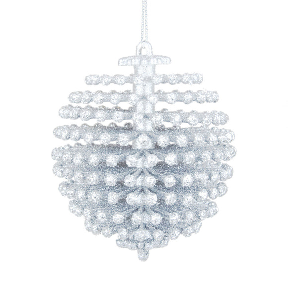 PALLINA GLITTER WHITE CM.9X9X10