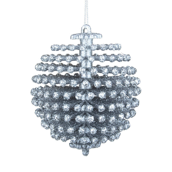 PALLINA GLITTER SILVER CM.9X9X10