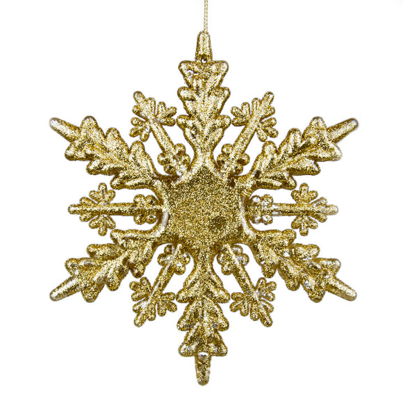 SNOWFLAKE GLITTER GOLD CM.15X0,5X15