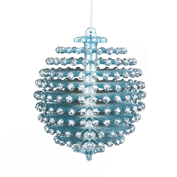 PALLINA GLITTER LIGHT BLUE CM.9X9X10