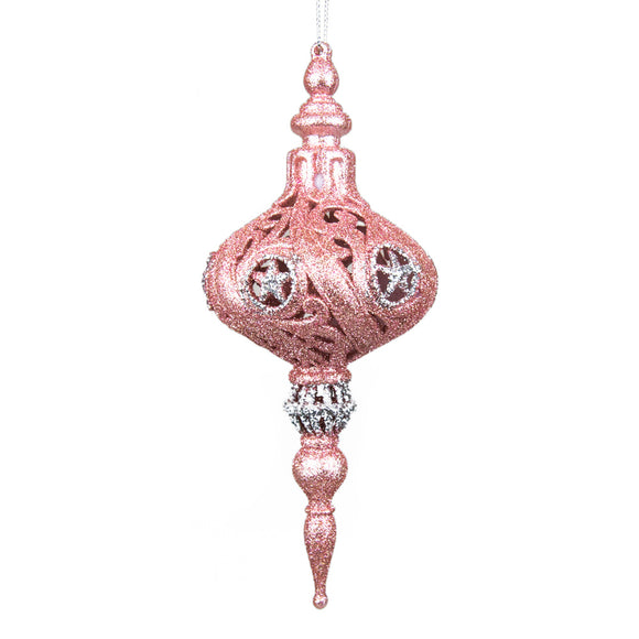 PUNTALE GLITTER PINK CM.8,5X8,5X19