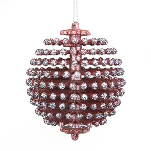 PALLINA GLITTER PINK CM.9X9X10