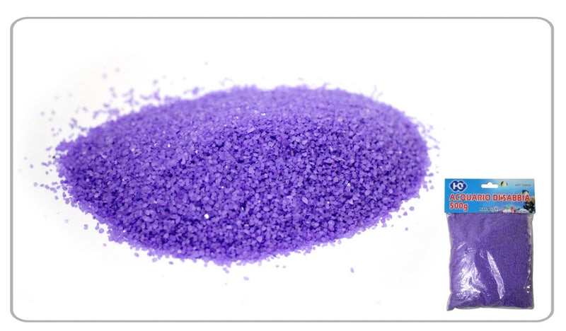 Sabbia Colorata Lilla Per Decorazione - Grana 0,4-0,7 Mm Confezione 2 Kg - Foto 3