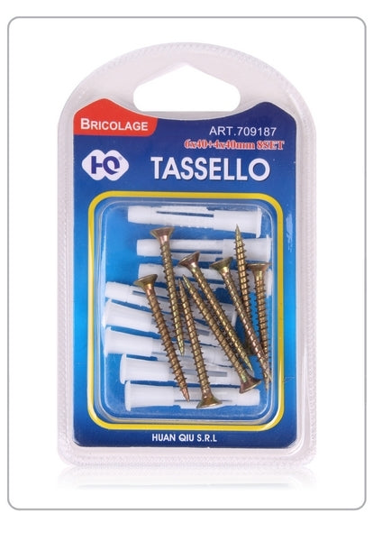 TASSELLI 6*40 + VITI 4*40MM