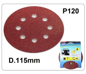 DISCO ABRASIVO 115MM VELCRO P120 5PZ