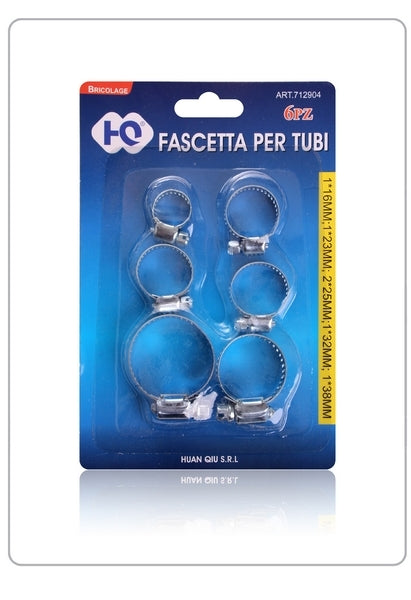 FASCETTA PER TUBI 6PZ