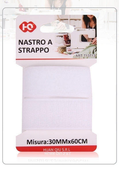 NASTRO A STRAPPO BIANCO 3.0X60CM