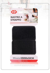 NASTRO A STRAPPO NERO 4.0X50CM