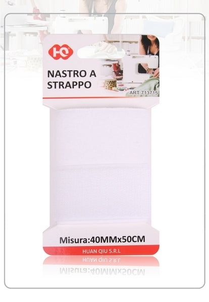 NASTRO A STRAPPO BIANCO 4.0X50CM