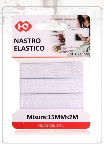 NASTRO ELASTICO  BIANCO 1.5CMX2M