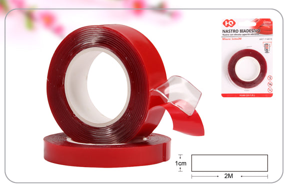NASTRO BIADESIVO 1CM*2M  --576--