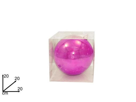 PALLA 20 CM LUCIDA IN BOX PVC ROSA 2A1E11/694C