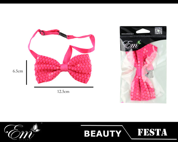 PAPILLON PAILETTES ROSA FLUO