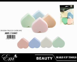 SPUGNA TRUCCO CUORE 4PZ
