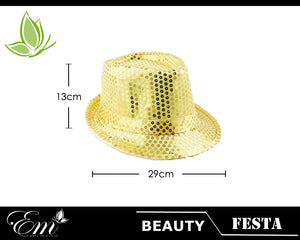 CAPPELLO  PAILLETTES ORO