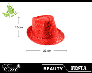 CAPPELLO PAILLETTESROSSO