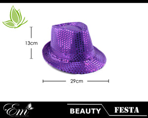 CAPPELLO  PAILLETTES VIOLA