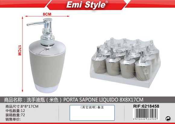 PORTA SAPONE LIQUIDO 8*8*17CM