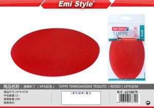 TOPPE TERMOADESIVE TESSUTO(ROSSO)14*9.5CM