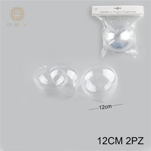 SFERA IN PLASTICA 12CM 2PZ
