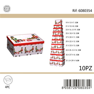 SET SCATOLE REGALO 10PZ