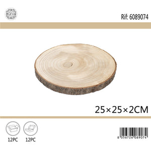 DECORAZIONE IN LEGNO 25*25*2CM