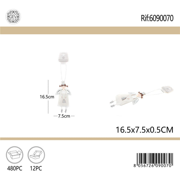 PENDENTE IN LEGNO ANGELA 16.5*7.5*0.5CM