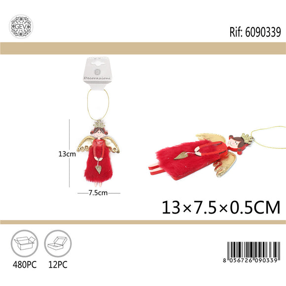 PENDENTE IN LEGNO ANGELA 13*7.5*0.5CM