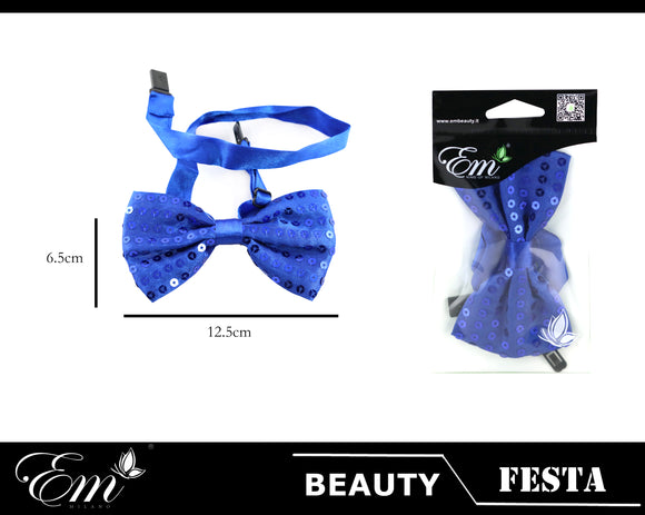 PAPILLON PAILLETTES BLU