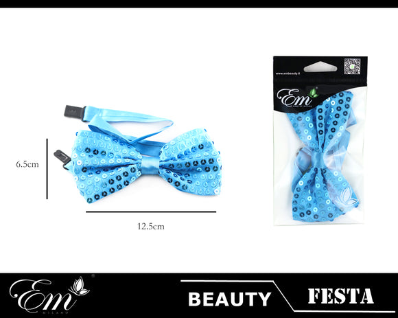 PAPILLON PAILLETTES AZZURRO