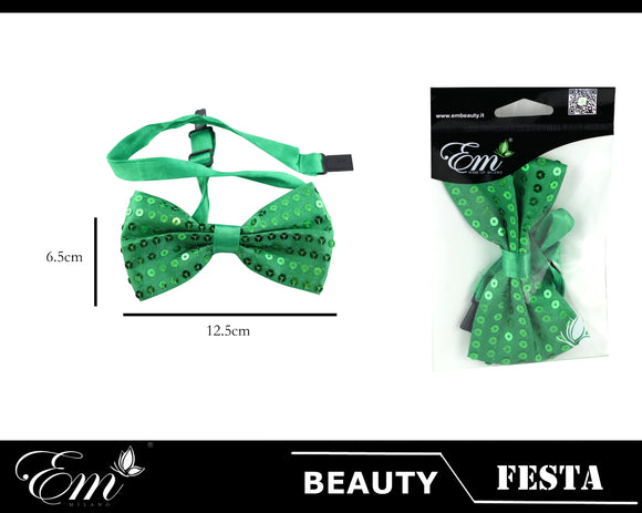 PAPILLON PAILLETTES VERDE