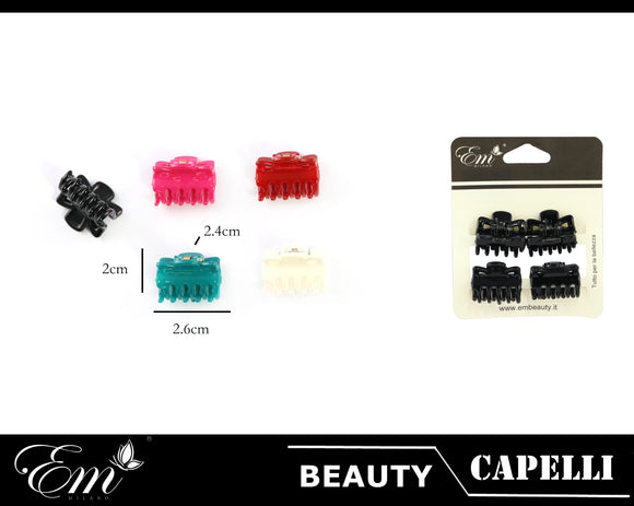 PINZA CAPELLI 2,5CM 4PZ