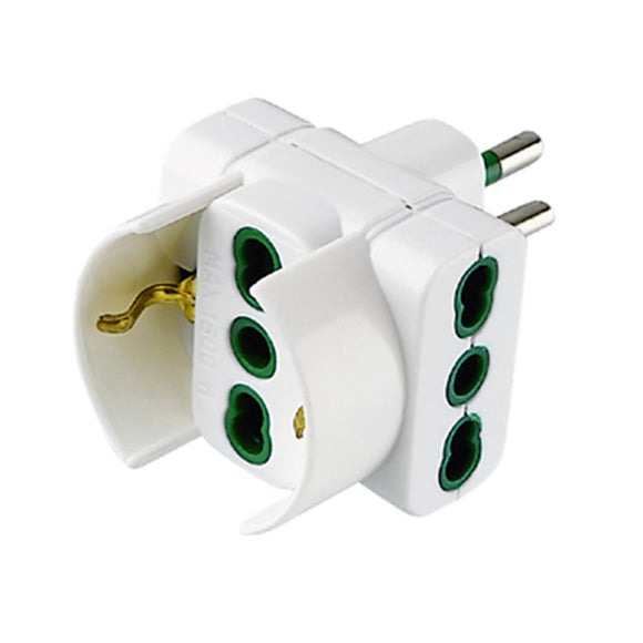 3WAYS ADAPTOR 16A (COMBINE) WHITE