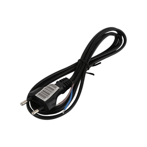 POWER CORD 2X0.75MM2 1.5M BLACK