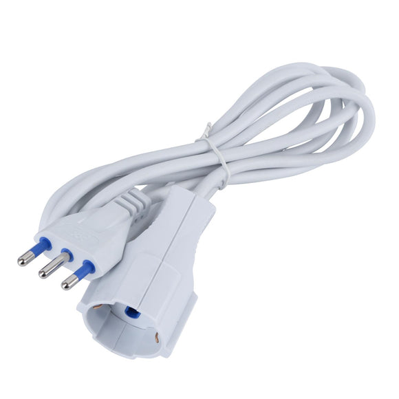 EXTENSION CORD 3G1.0m 2M 16A WHITE ROUND