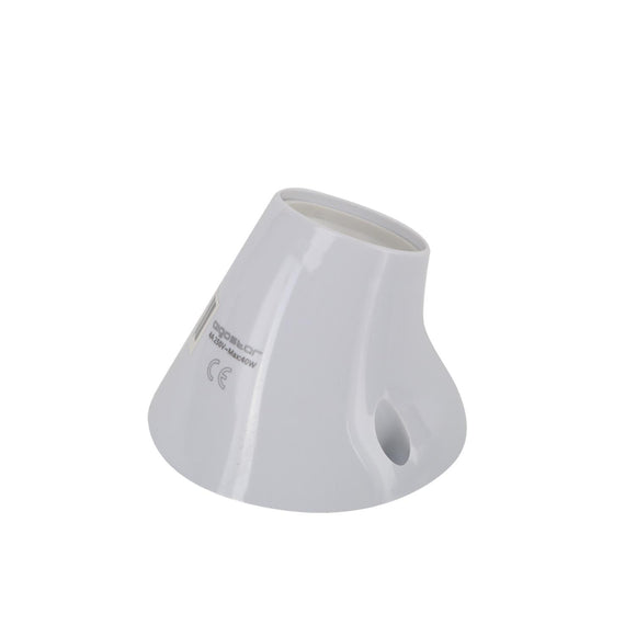 LAMP HOLDER PLASTIC 40W  CROOKED WHITE