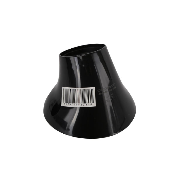 LAMP HOLDER PLASTIC 40W  CROOKED BLACK(nero)